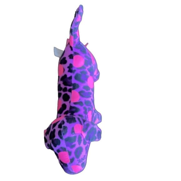 "Wild Purple" Leopard/Polka Dot Plush Dog PINK by Victoria's Secret #109P - Picture 5 of 9